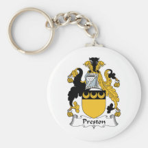 Preston Family Crest Keychains
