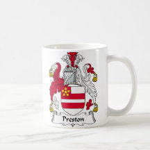 Preston Family Crest Mugs