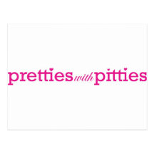 Pretties with Pitties Postcard