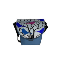 Pretty birdie courier bags