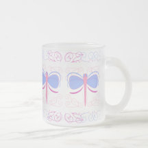 Pretty Blue And Magenta Dragonfly Mug