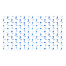 Pretty Blue and White Roses Pattern. Business Cards