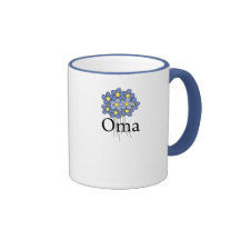 Pretty Blue Flower Oma T-shirt Coffee Mug