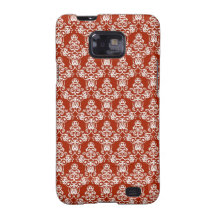 Pretty Christmas Holiday Damask Smartphone Cases Samsung Galaxy S Covers