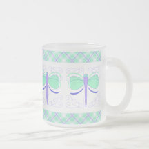 Pretty Cyan And Blue Dragonfly Mug