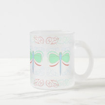 Pretty Cyan And Pink Dragonfly Mug
