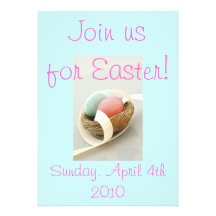 Pretty Easter Eggs Easter Invitations