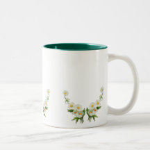 Pretty Flower mug simple elegant