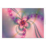 Pretty Fractal Flower Card
