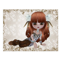 Pretty Girl Postcard