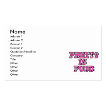 Pretty in Punk Skull Text Business Card