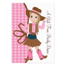 Pretty Lil' Cowgirl Business Card Templates