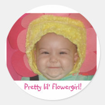 Pretty lil' Flowergirl! Stickers