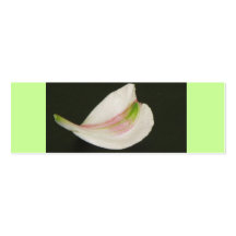 Pretty Lily Petal Bookmark Business Card Template