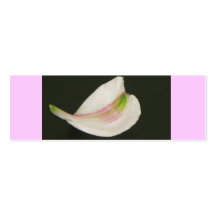 Pretty Lily Petal Bookmark Business Card Template