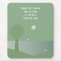 Pretty Moonlit Ocean Scene Serenity Mousepad