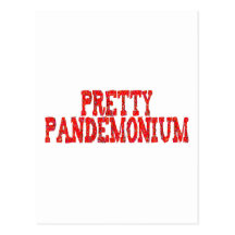 pretty pandemonium postkarte