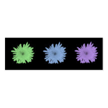 Pretty Pastel Chrysanthemums Bookmark Business Card