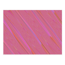 Pretty Pink Diagonal Postcard
