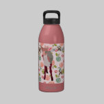 Pretty Pink Fawn Floral Liberty Bottle water bottles