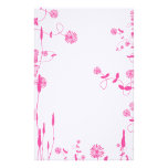 Pretty Pink Field Flowers stationery