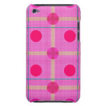 Pretty Pink Polka Dot Plaid iPod Touch Cover