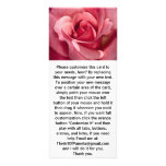 Pretty Pink Rose Rack Cards