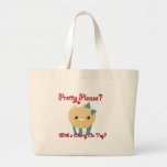 Pretty Please Cherry On Top Muffin Girl Tote Bags