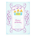 Pretty Princess Castle Birthday Party Invitations