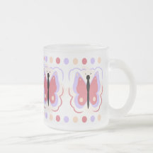 Pretty Purple And Pink Butterfly Mug