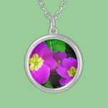 pretty purple flowers necklaces