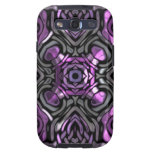 Pretty Purple Inlaid Pattern Design Samsung Galaxy S3 Case