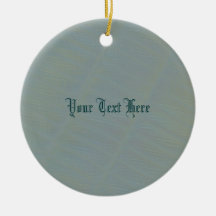 Pretty Sea Green Subtle Pattern Ornaments