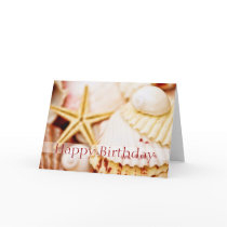 Pretty Seashells Birthday Card