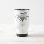 Pretty White Lily Flower Mug