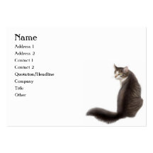 Pretty Young Cat Customisable Business Card