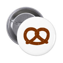 Pretzel Pinback Button