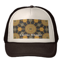 Prickly Pear Cactus Mandala Array Hat