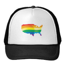 PRIDE AMERICA MESH HAT