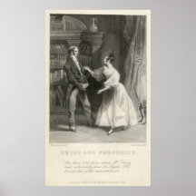 Pride and Prejudice Jane Austen Print