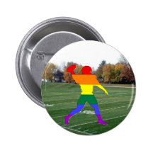 Pride Football Pinback Button