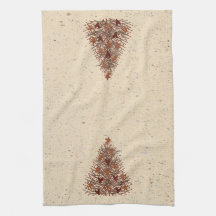 Primitive Christmas Tree  Kitchen Towel