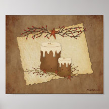 Primitive Country Candles Poster