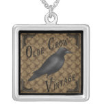 Primitive Crow Necklace Pendant
