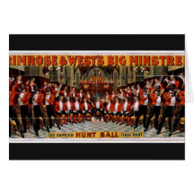 Primrose and Wests Big Ministrel, 'Hunt Ball' Greeting Card