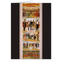 Primrose and Wests Big Ministrel Retro Theatre Card