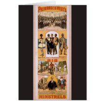 Primrose and Wests Big Ministrel Vintage Theatre Greeting Cards