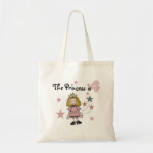 Princess 4th Birthday Tshirts and Gifts Canvas Bags
