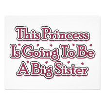 Princess Big Sister Personalized Invitation