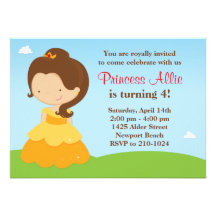 Princess Birthday Party Invitation